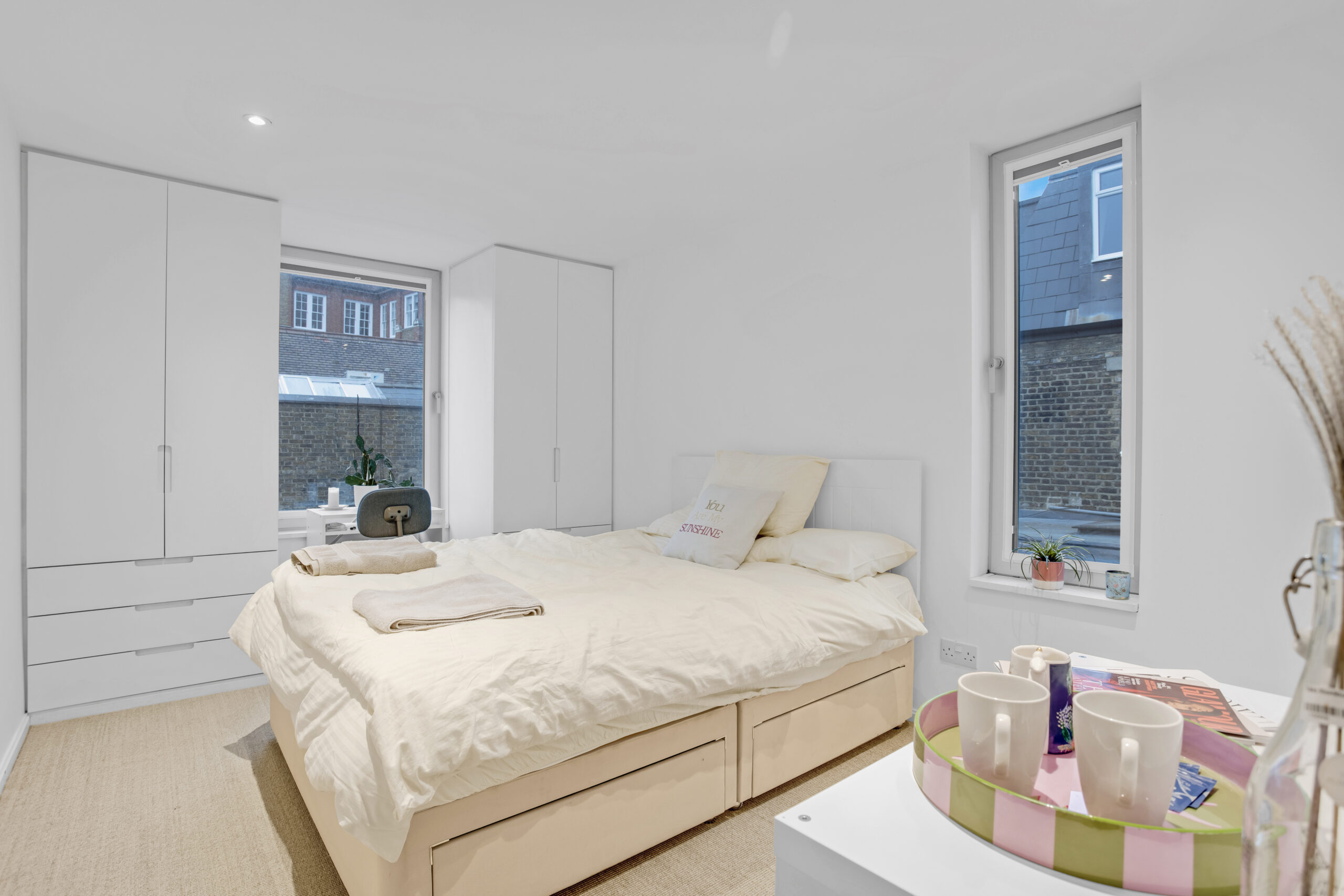 Airbnb property photography Shuttleworth Road, London rental photography, two-bedroom rental photography London, property photographer SW11