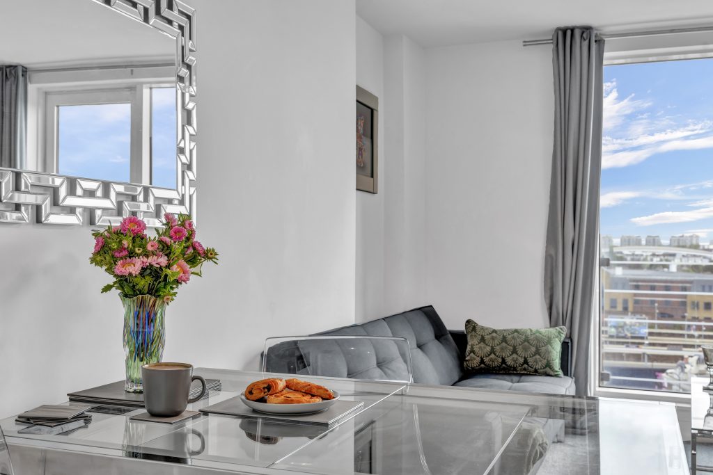 MI6 view apartment photography St George Wharf