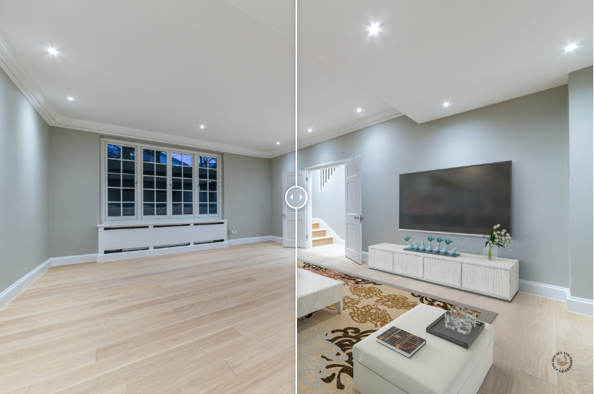 Post-edit room furnishing