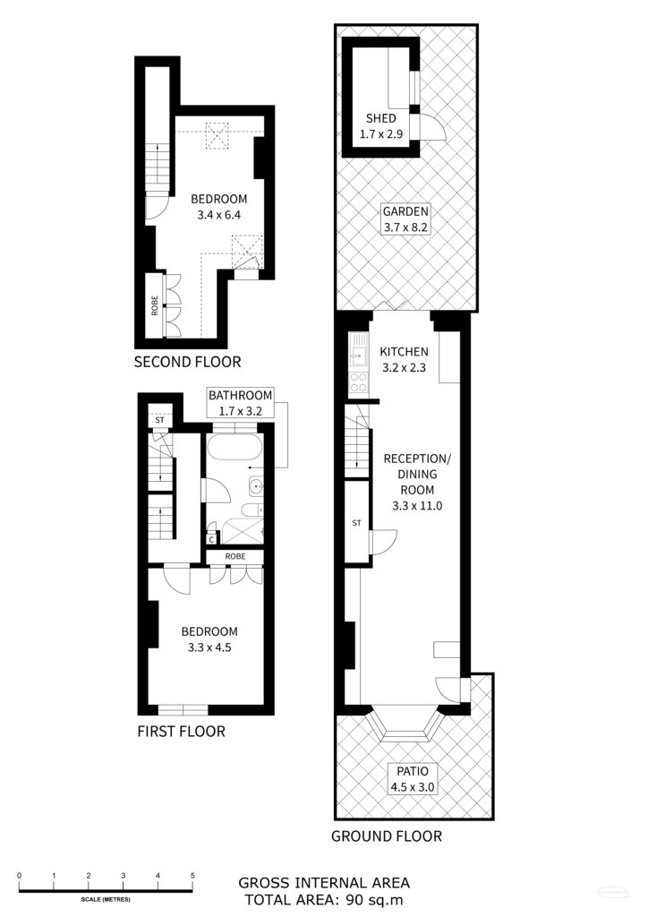 2-Bedrooms Photography & Floor Plan In East Acton W12